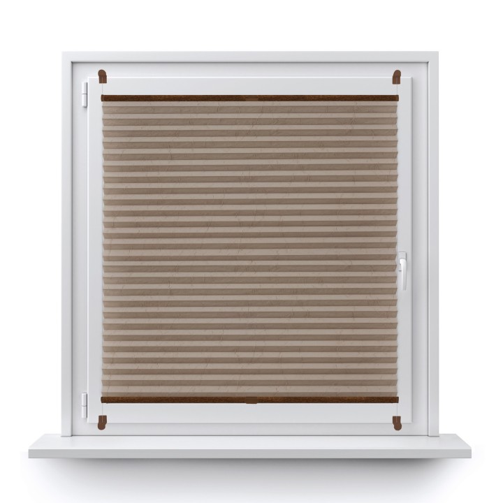 Plisa bezinwazyjna Gnieciona Przyciemniająca Ciemnobeżowa 933