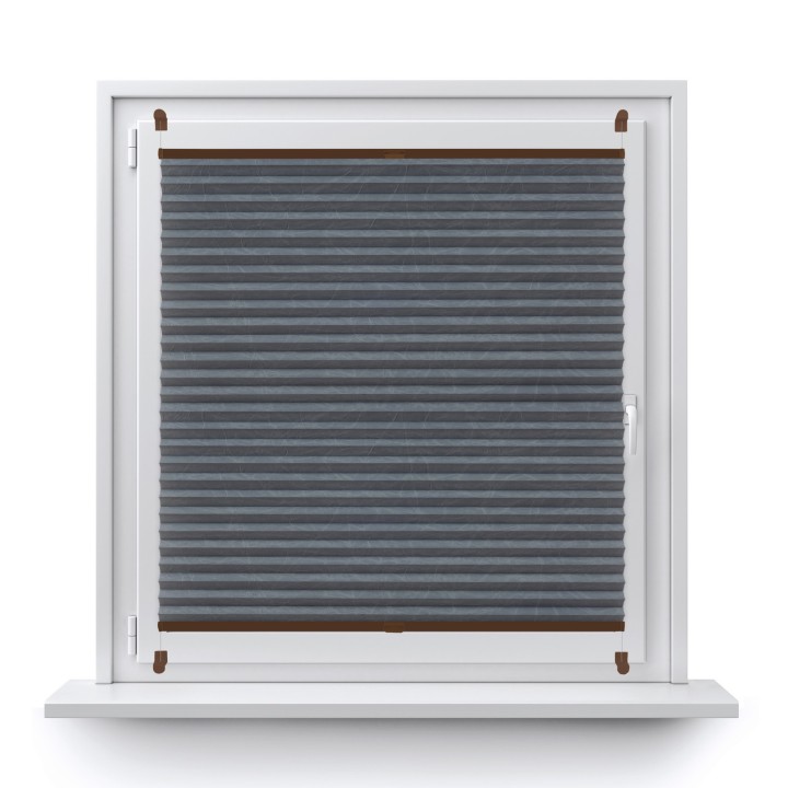 Plisa bezinwazyjna Gnieciona Przyciemniająca Szara 934