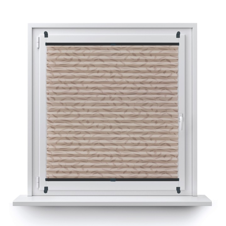 Plisa bezinwazyjna Z nadrukiem Przyciemniająca Beżowa 1003