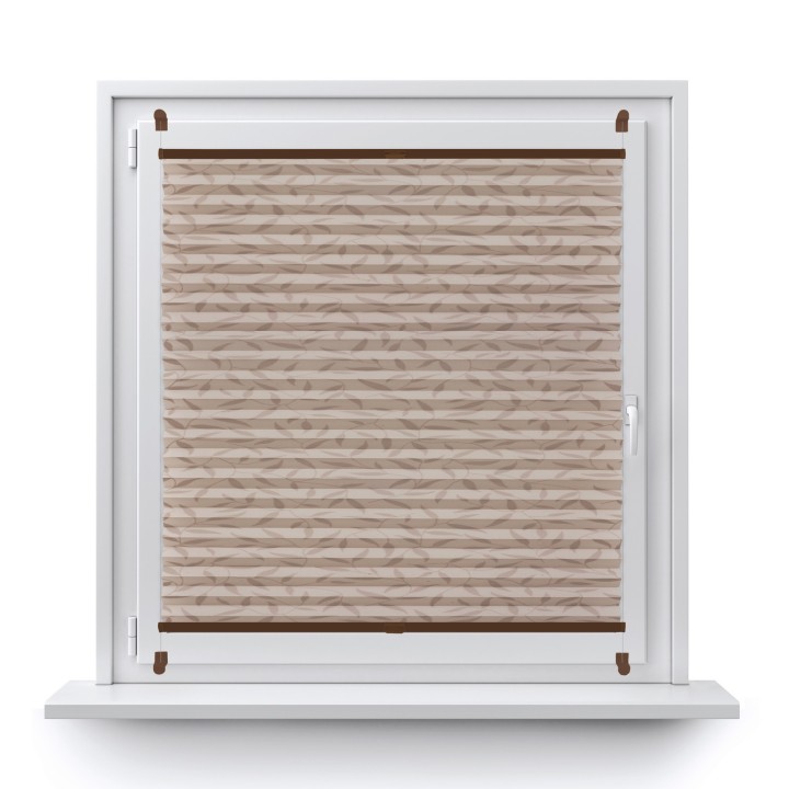 Plisa bezinwazyjna Z nadrukiem Przyciemniająca Beżowa 1003