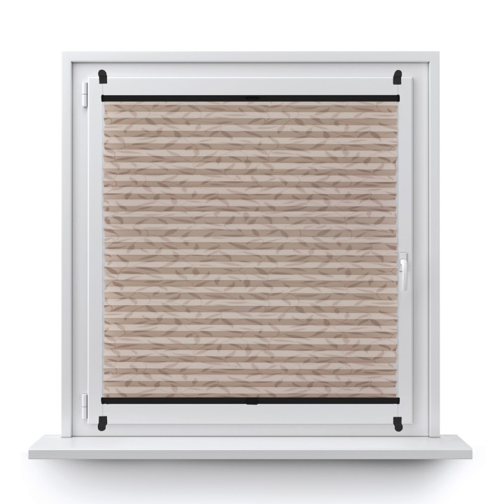Plisa bezinwazyjna Z nadrukiem Przyciemniająca Beżowa 1003