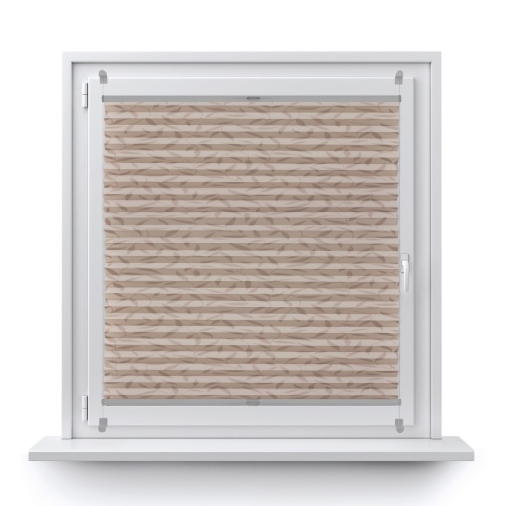Plisa bezinwazyjna Z nadrukiem Przyciemniająca Beżowa 1003