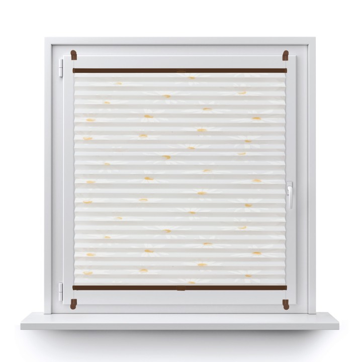 Plisa bezinwazyjna Z nadrukiem Przyciemniająca Biała 2003