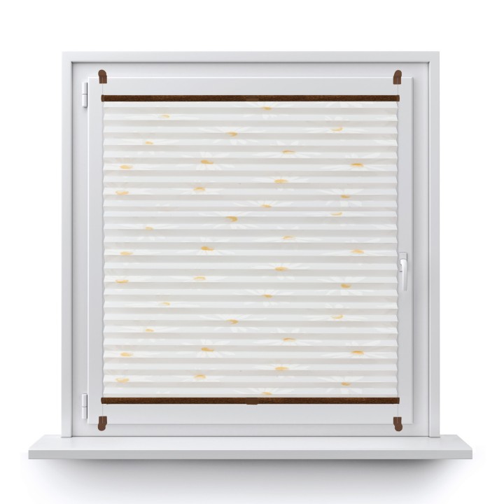 Plisa bezinwazyjna Z nadrukiem Przyciemniająca Biała 2003