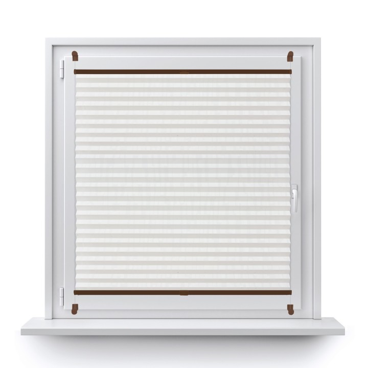 Plisa bezinwazyjna Z nadrukiem Przyciemniająca Biała 2002