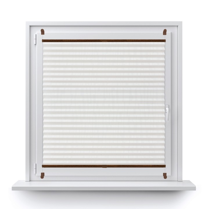 Plisa bezinwazyjna Z nadrukiem Przyciemniająca Biała 2002