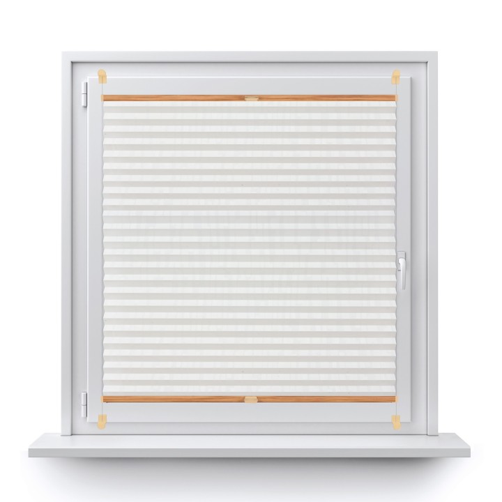 Plisa bezinwazyjna Z nadrukiem Przyciemniająca Biała 2002