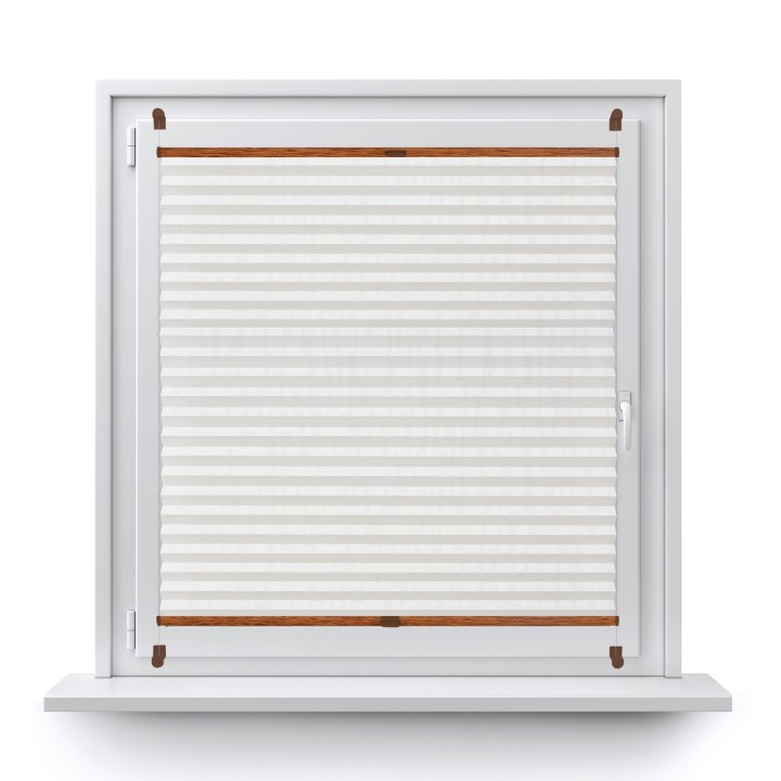 Plisa bezinwazyjna Z nadrukiem Przyciemniająca Biała 2002