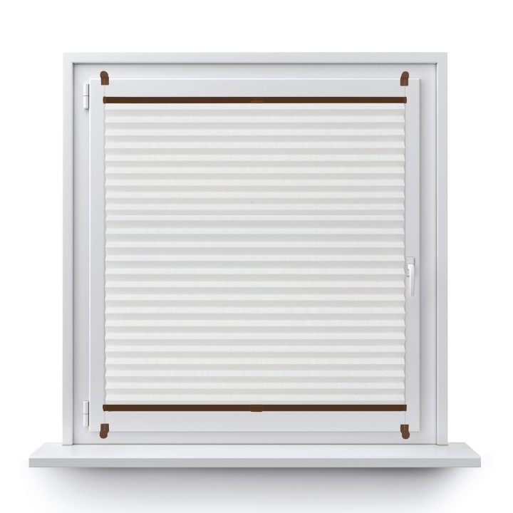 Plisa bezinwazyjna Z nadrukiem Przyciemniająca Biała 2001