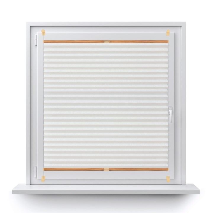 Plisa bezinwazyjna Z nadrukiem Przyciemniająca Biała 2001