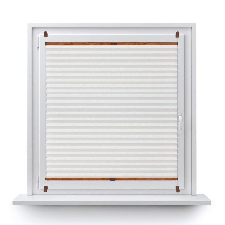 Plisa bezinwazyjna Z nadrukiem Przyciemniająca Biała 2001