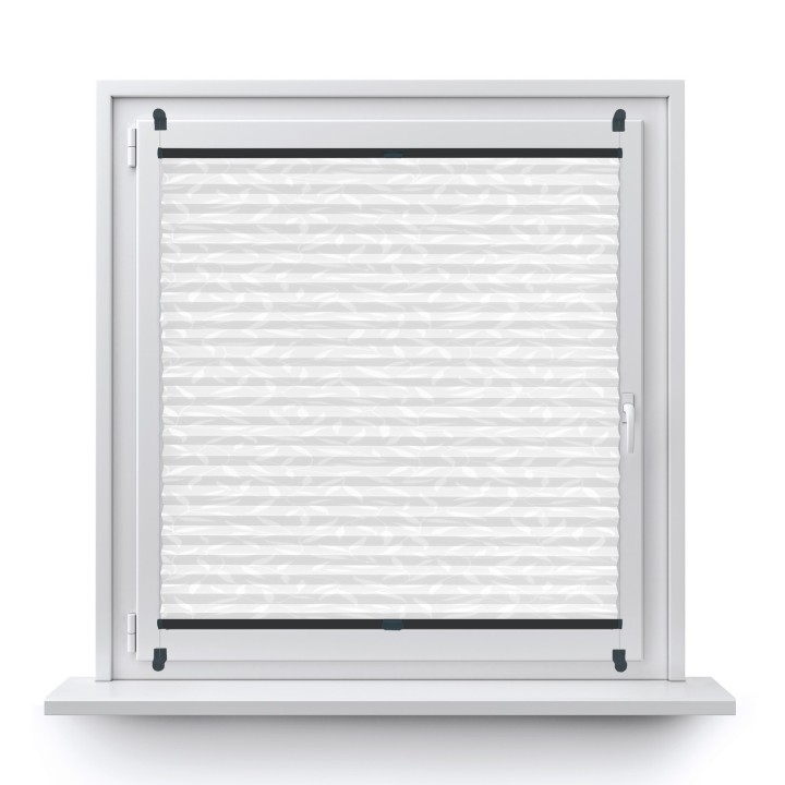 Plisa bezinwazyjna Z nadrukiem Przyciemniająca Biała 1001