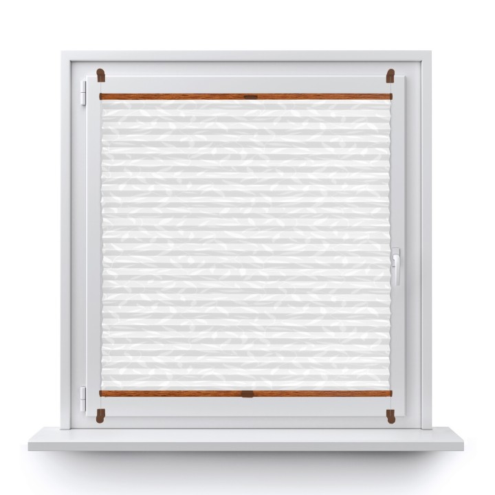 Plisa bezinwazyjna Z nadrukiem Przyciemniająca Biała 1001