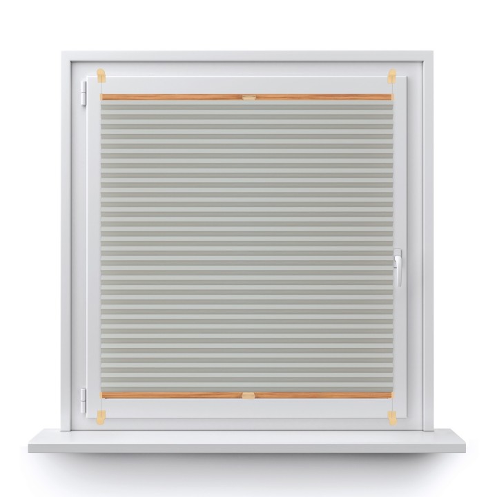 Plisa bezinwazyjna Termo premium Przyciemniająca Jasnoszara 211