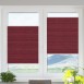 Crushed pleated blind bordowy