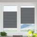 Exclusive pleated blind stalowy
