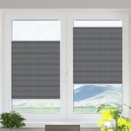Exclusive pleated blind stalowy