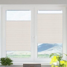 Blackout termo premium pleated blind ecru