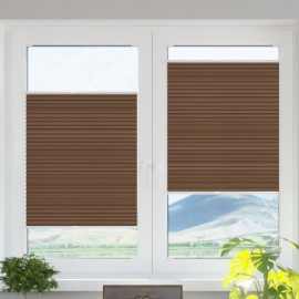 Blackout termo premium pleated blind czekolada