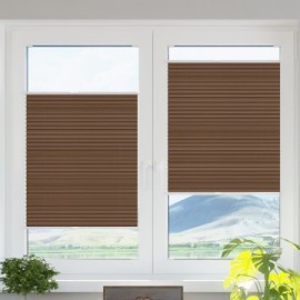 Blackout termo premium pleated blind light brown