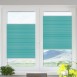 Blackout termo premium pleated blind turquoise