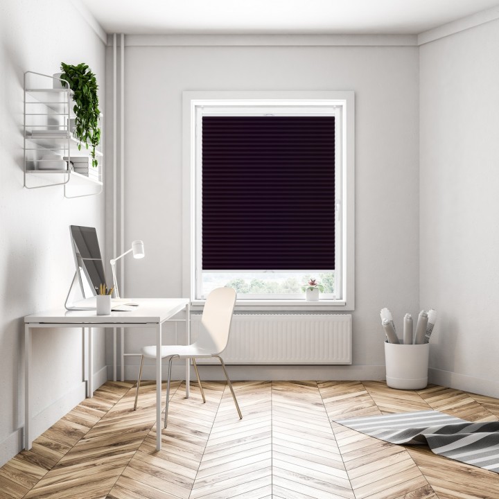 Plisa bezinwazyjna Basic Premium Przyciemniająca Ciemnofioletowa 117