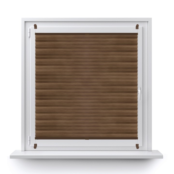Plisa bezinwazyjna Bambus Przyciemniająca Brązowa 605