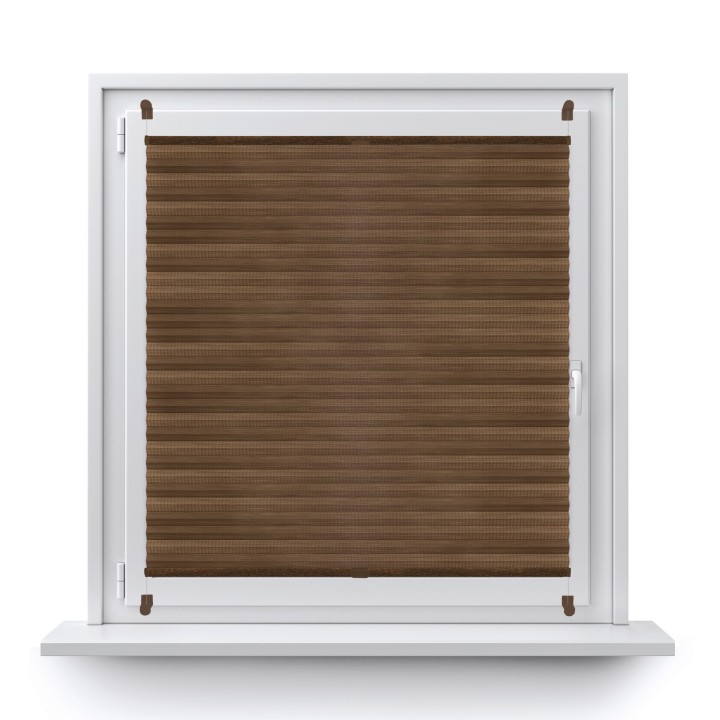 Plisa bezinwazyjna Bambus Przyciemniająca Brązowa 605
