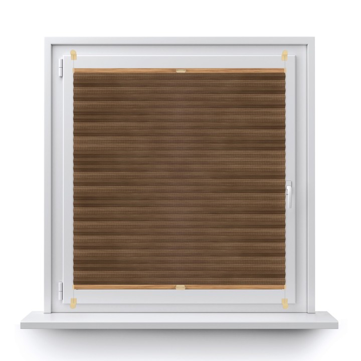 Plisa bezinwazyjna Bambus Przyciemniająca Brązowa 605