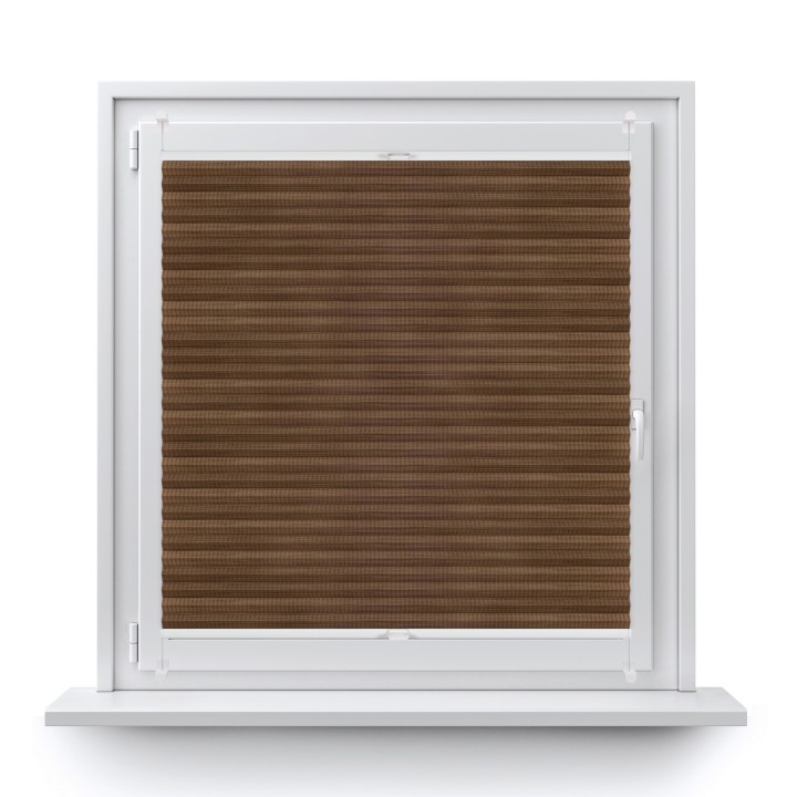 Plisa bezinwazyjna Bambus Przyciemniająca Ciemnobrązowa 606