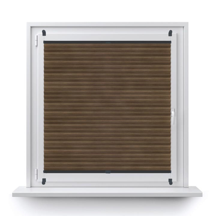 Plisa bezinwazyjna Bambus Przyciemniająca Ciemnobrązowa 606