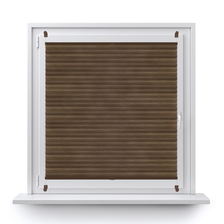 Plisa bezinwazyjna Bambus Przyciemniająca Ciemnobrązowa 606