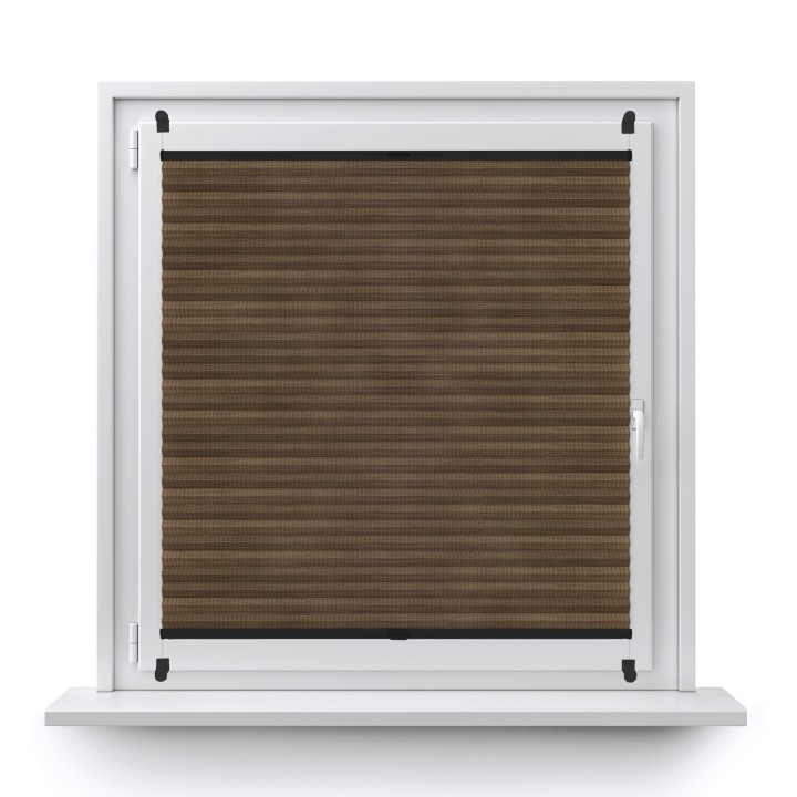 Plisa bezinwazyjna Bambus Przyciemniająca Ciemnobrązowa 606