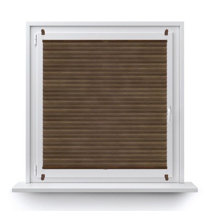 Plisa bezinwazyjna Bambus Przyciemniająca Ciemnobrązowa 606