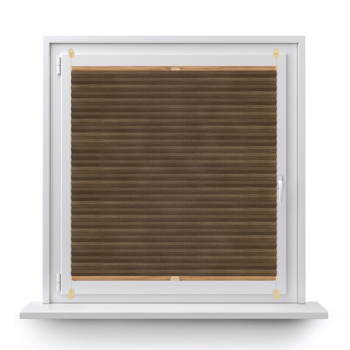 Plisa bezinwazyjna Bambus Przyciemniająca Ciemnobrązowa 606