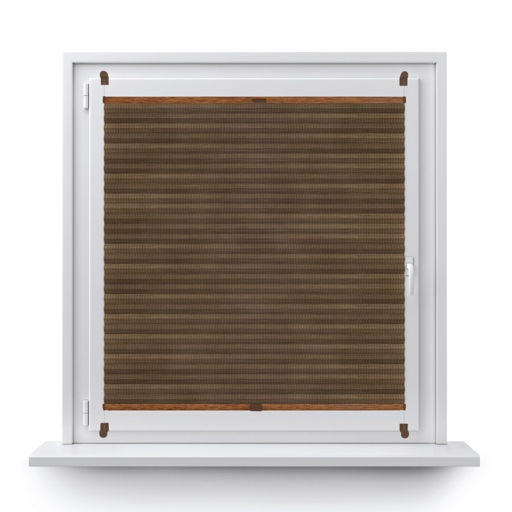 Plisa bezinwazyjna Bambus Przyciemniająca Ciemnobrązowa 606