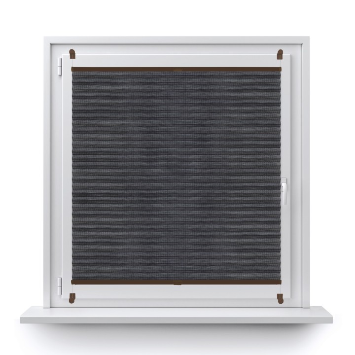 Plisa bezinwazyjna Bambus Przyciemniająca Ciemnoszara 609