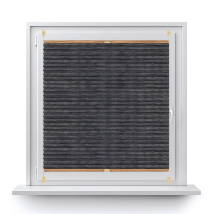 Plisa bezinwazyjna Bambus Przyciemniająca Ciemnoszara 609