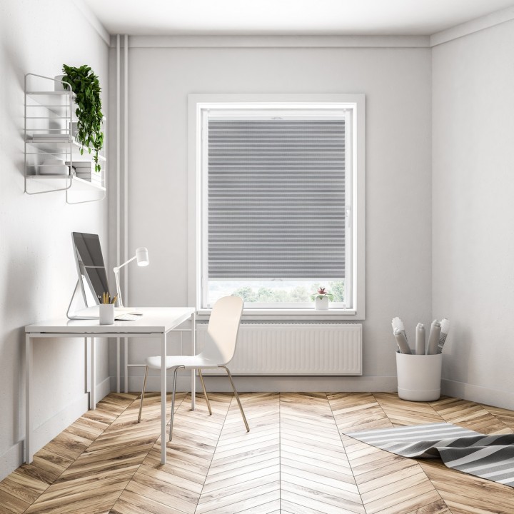 Plisa bezinwazyjna Bambus Przyciemniająca Szara 615