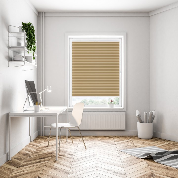 Plisa bezinwazyjna Metallic Przyciemniająca Beżowa M7354