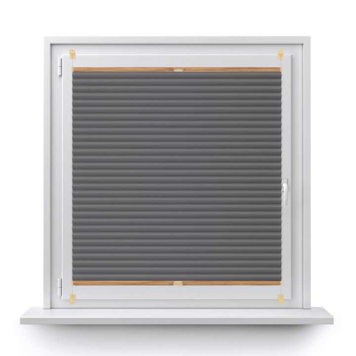 Plisa bezinwazyjna Metallic Przyciemniająca Szara 308