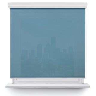 Roleta w kasecie aluminium Gładka Przyciemniająca Gładka Niebieska 510