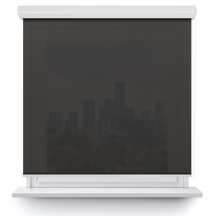 Roleta w kasecie aluminium Gładka Przyciemniająca Gładka Ciemna Szara Gl06