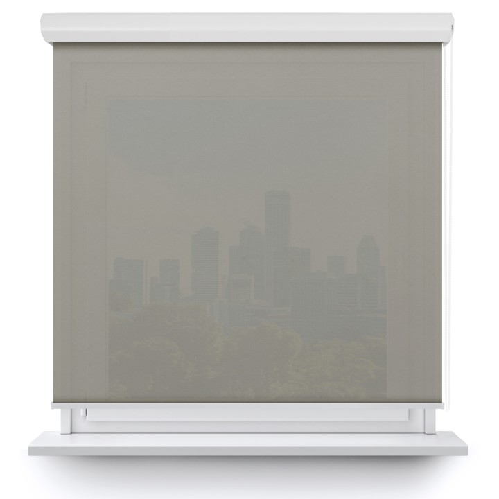 Roleta w kasecie aluminium Gładka Przyciemniająca Gładka Szara Gl04