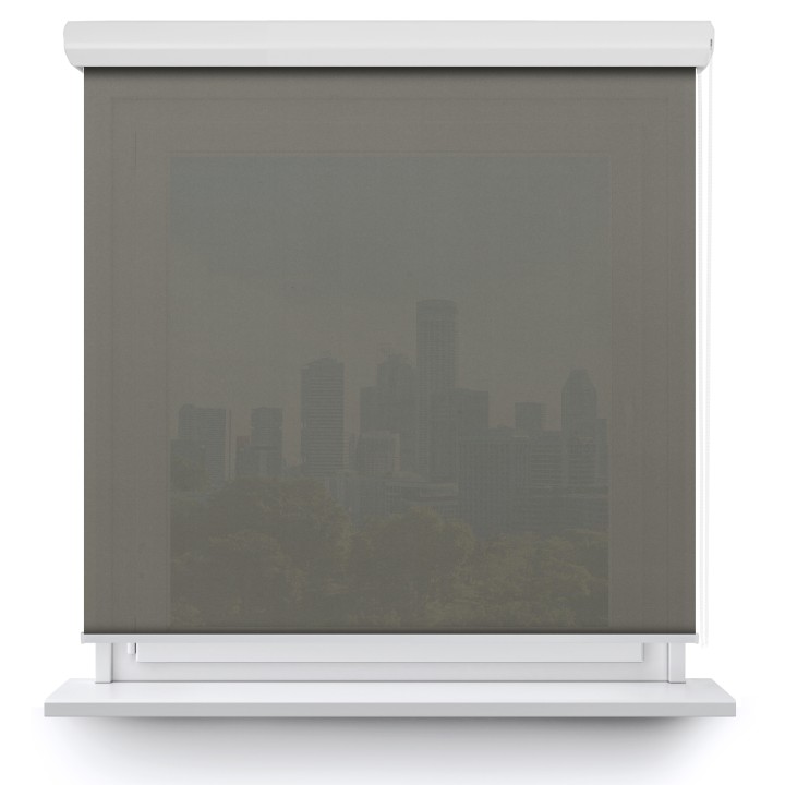 Roleta w kasecie aluminium Gładka Przyciemniająca Gładka Szara Gl05