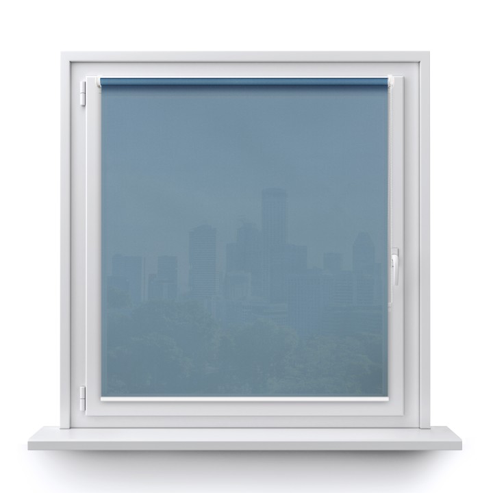 Roleta Mini Gładka Przyciemniająca Gładka Niebieska 510