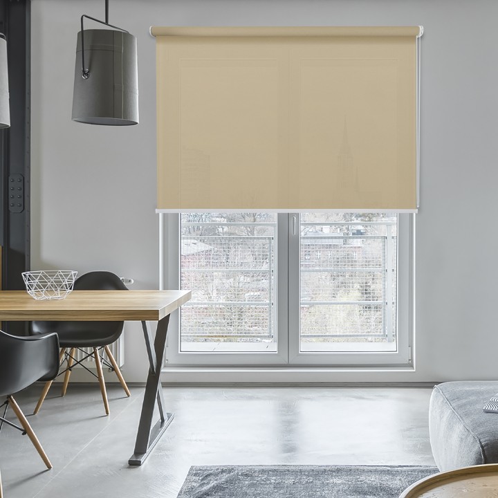 Roleta wolnowisząca Gładka Przyciemniająca Gładka Beżowa Gl03