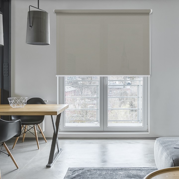 Roleta wolnowisząca Gładka Przyciemniająca Gładka Szara Gl04