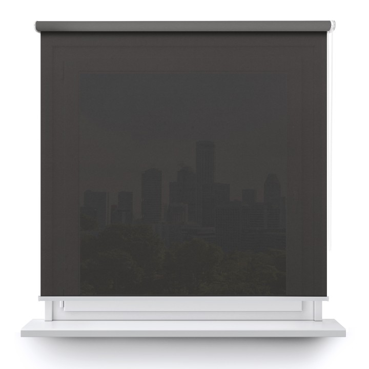 Roleta wolnowisząca Gładka Przyciemniająca Gładka Ciemna Szara Gl06