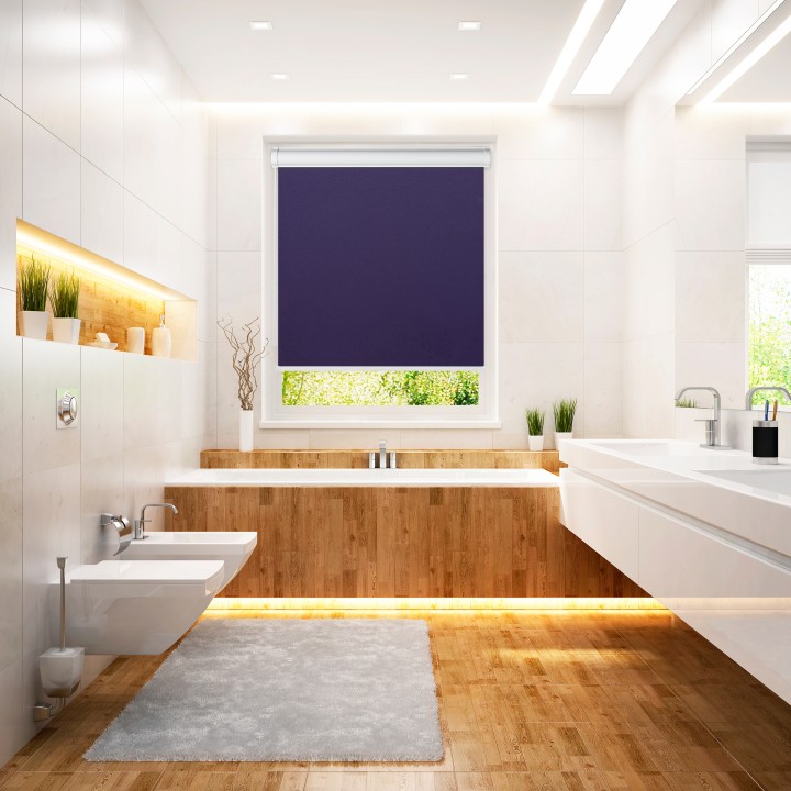 Roleta w kasecie PCV Gładka Przyciemniająca Gładka bez prowadnic Fioletowa 2083